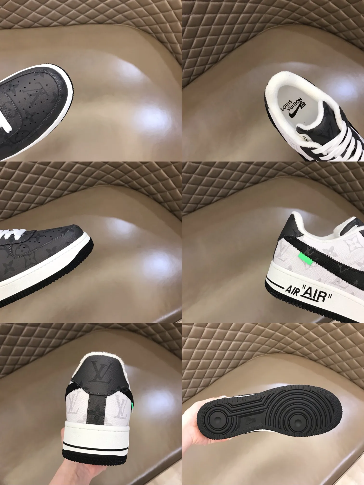 Men's shoes 💰p420 "*OUIS *UITTO*" x OFF-WHITE x Nike tripartite collaboration! Trendy and cool men's casual sports shoes with unrivaled color matching. The design idea basically continues the style of THE TEN. The Swoosh line and tongue label have a very familiar visual effect and are both fashionable and trendy! A must-have for fashionistas! The effect on your feet is absolutely stunning! (The original drawer packaging accessories are complete) Code number 38-45